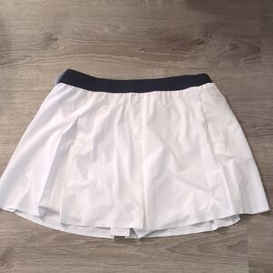 Puma White Navy Club Pleated Skirt Size XL